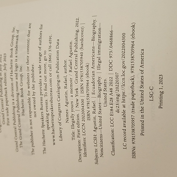 Illegally Yours A Memoir By Rafael Agustin Paperback Book - Picture 7 of 10